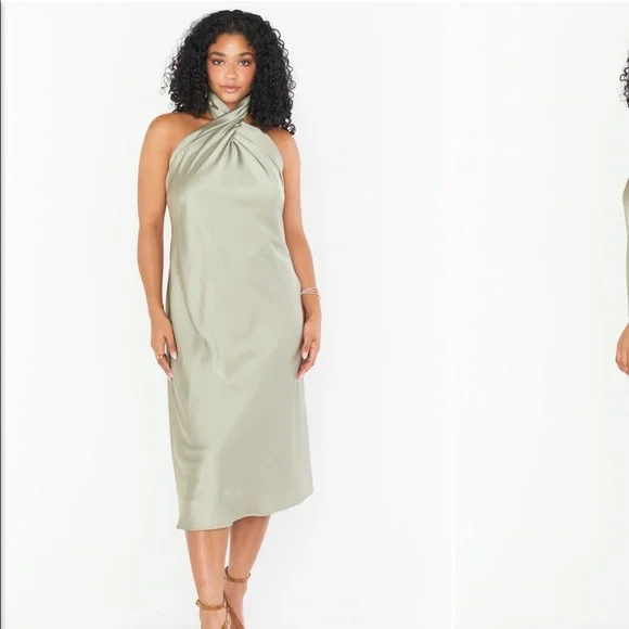 knee length dresses for ladies Hepburn Midi Dress ~ Summer Soleil Linen – Show Me Your Mumu main image 0